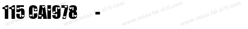 115 CAI978字体字体转换
